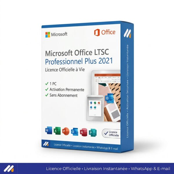 Microsoft Office LTSC Professionnel Plus 2021 | Licence Officielle à Vie